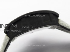 RM055 Real Forged Carbon Case KUF Best Edition Red Crown on White Nylon Strap MIYOTA8215