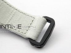 RM055 Real Forged Carbon Case KUF Best Edition Red Crown on White Nylon Strap MIYOTA8215