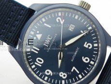 Mark XVIII IW328101 Blue Ceramic M+F 1:1 Best Edition Blue Dial on Blue Nylon Strap A2892