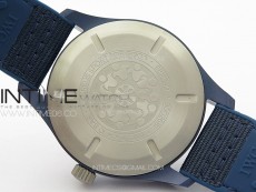 Mark XVIII IW328101 Blue Ceramic M+F 1:1 Best Edition Blue Dial on Blue Nylon Strap A2892