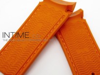 Rubber Strap For 45mm Ceramic Planet Ocean Orange