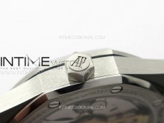 Pre Order: Royal Oak 41mm 15500 SS APSF 1:1 Best Edition Silver Textured Dial on SS Bracelet A4302 Super Clone
