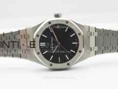 Pre Order: Royal Oak 41mm 15500 SS APSF 1:1 Best Edition Black Textured Dial on SS Bracelet A4302 Super Clone