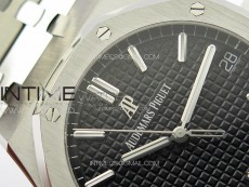 Pre Order: Royal Oak 41mm 15500 SS APSF 1:1 Best Edition Black Textured Dial on SS Bracelet A4302 Super Clone