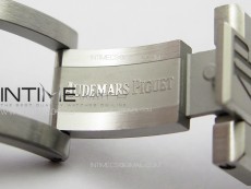 Pre Order: Royal Oak 41mm 15500 SS APSF 1:1 Best Edition Black Textured Dial on SS Bracelet A4302 Super Clone