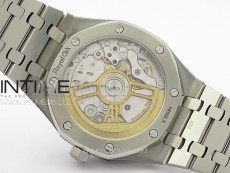 Pre Order: Royal Oak 41mm 15500 SS APSF 1:1 Best Edition Black Textured Dial on SS Bracelet A4302 Super Clone