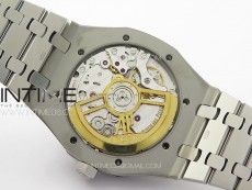 Pre Order: Royal Oak 41mm 15500 SS APSF 1:1 Best Edition Black Textured Dial on SS Bracelet A4302 Super Clone