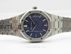 Pre Order: Royal Oak 41mm 15500 SS APSF 1:1 Best Edition Blue Textured Dial on SS Bracelet A4302 Super Clone