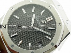 Pre Order: Royal Oak 41mm 15500 SS APSF 1:1 Best Edition Gray Textured Dial on SS Bracelet A4302 Super Clone