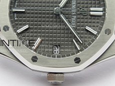 Pre Order: Royal Oak 41mm 15500 SS APSF 1:1 Best Edition Gray Textured Dial on SS Bracelet A4302 Super Clone