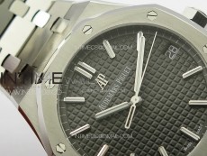 Pre Order: Royal Oak 41mm 15500 SS APSF 1:1 Best Edition Gray Textured Dial on SS Bracelet A4302 Super Clone