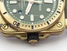 BR 03-92 Diver Bronze B12 1:1 Best Edition Brown Dial on Brown Leather Strap MIYOTA 9015 (Free Rubber Strap)