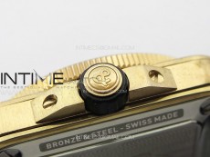 BR 03-92 Diver Bronze B12 1:1 Best Edition Brown Dial on Brown Leather Strap MIYOTA 9015 (Free Rubber Strap)