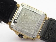 BR 03-92 Diver Bronze B12 1:1 Best Edition Brown Dial on Brown Leather Strap MIYOTA 9015 (Free Rubber Strap)