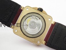 BR 03-92 Diver Bronze B12 1:1 Best Edition Brown Dial on Brown Leather Strap MIYOTA 9015 (Free Rubber Strap)