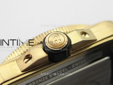 BR 03-92 Diver Bronze B12 1:1 Best Edition Blue Dial on Blue Leather Strap MIYOTA 9015 (Free Rubber Strap)