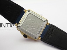 BR 03-92 Diver Bronze B12 1:1 Best Edition Blue Dial on Blue Leather Strap MIYOTA 9015 (Free Rubber Strap)