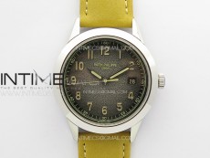 Calatrava 5226 SS GRF Best Edition Charcoal Grey Dial on Brown Leather Strap Asian Cal.330