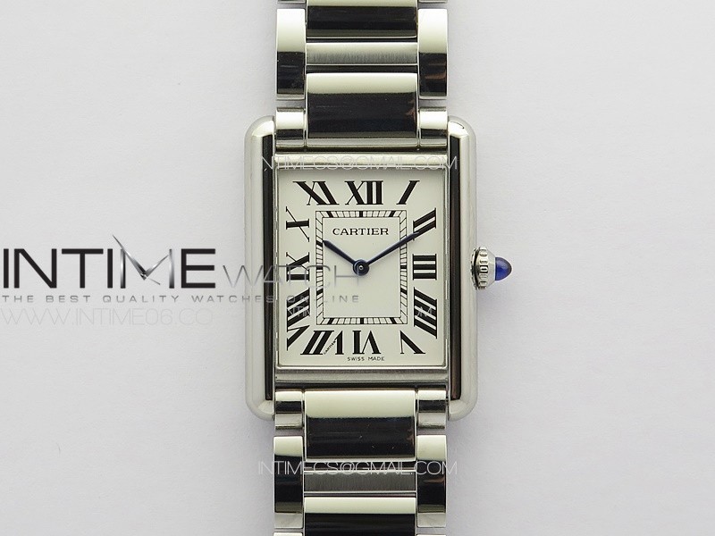 Tank Louis Ladies 25mm SS 8848F 1:1 Best Edition White Dial on SS Bracelet Ronda Quartz(Free leather strap) Tank Louis Ladies 25mm SS 8848F 1:1 Best Edition White Dial on SS Bracelet Ronda Quartz(Free leather strap)