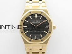 Royal Oak 41mm 15500 RG APSF 1:1 Best Edition Blue Textured Dial on RG Bracelet A4302 Super Clone