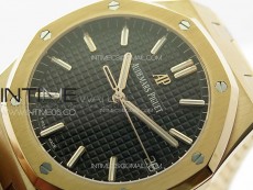 Royal Oak 41mm 15500 RG APSF 1:1 Best Edition Blue Textured Dial on RG Bracelet A4302 Super Clone