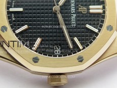 Royal Oak 41mm 15500 RG APSF 1:1 Best Edition Blue Textured Dial on RG Bracelet A4302 Super Clone