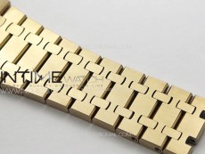 Royal Oak 41mm 15500 RG APSF 1:1 Best Edition Blue Textured Dial on RG Bracelet A4302 Super Clone