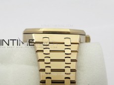 Royal Oak 41mm 15500 RG APSF 1:1 Best Edition Blue Textured Dial on RG Bracelet A4302 Super Clone