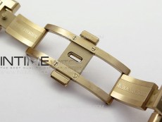 Royal Oak 41mm 15500 RG APSF 1:1 Best Edition Blue Textured Dial on RG Bracelet A4302 Super Clone