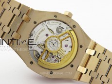 Royal Oak 41mm 15500 RG APSF 1:1 Best Edition Blue Textured Dial on RG Bracelet A4302 Super Clone