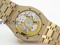 Royal Oak 41mm 15500 RG APSF 1:1 Best Edition Blue Textured Dial on RG Bracelet A4302 Super Clone