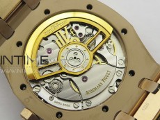Royal Oak 41mm 15500 RG APSF 1:1 Best Edition Blue Textured Dial on RG Bracelet A4302 Super Clone