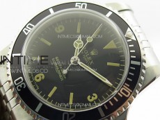 Vintage Submariner 5513 No Date SS B12 Best Edition Black Dial on Jubilee Bracelet A2836 (Style6)