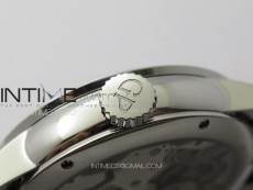 GP Bridges 41mm Tourbillon SS/T Crystal YSF Best Edition White Dial on Black Leather Strap
