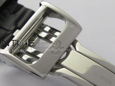 GP Bridges 41mm Tourbillon SS/T Crystal YSF Best Edition White Dial on Black Leather Strap