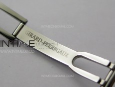 GP Bridges 41mm Tourbillon SS/T Crystal YSF Best Edition White Dial on Black Leather Strap