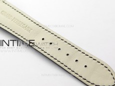 GP Bridges 41mm Tourbillon SS YSF Best Edition White Dial on Black Leather Strap