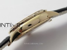 GP Bridges 41mm Tourbillon RG/T Crystal YSF Best Edition White Dial on Black Leather Strap