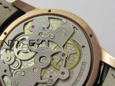 GP Bridges 41mm Tourbillon RG/T Crystal YSF Best Edition White Dial on Black Leather Strap