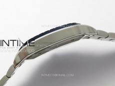 Santos de Cartier 40mm SS/Cer GF 1:1 Best Edition Blue Dial on SS Bracelet MIYOTA 9015
