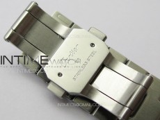 Santos de Cartier 40mm SS/Cer GF 1:1 Best Edition Blue Dial on SS Bracelet MIYOTA 9015