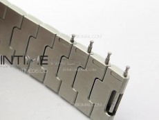 Santos de Cartier 40mm SS/Cer GF 1:1 Best Edition Blue Dial on SS Bracelet MIYOTA 9015