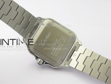 Santos de Cartier 40mm SS/Cer GF 1:1 Best Edition Blue Dial on SS Bracelet MIYOTA 9015