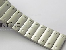 Santos de Cartier 40mm SS/Cer GF 1:1 Best Edition White Dial on SS Bracelet MIYOTA 9015