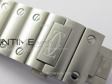 Santos de Cartier 40mm SS/Cer GF 1:1 Best Edition White Dial on SS Bracelet MIYOTA 9015