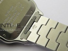 Santos de Cartier 40mm SS/Cer GF 1:1 Best Edition White Dial on SS Bracelet MIYOTA 9015