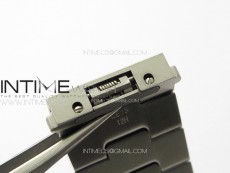 Santos de Cartier 40mm SS/Cer GF 1:1 Best Edition White Dial on SS Bracelet MIYOTA 9015