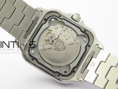 Santos de Cartier 40mm SS/Cer GF 1:1 Best Edition White Dial on SS Bracelet MIYOTA 9015