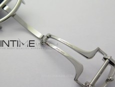 Santos de Cartier 40mm SS/Cer GF 1:1 Best Edition Blue Dial on Blue Rubber Strap MIYOTA 9015