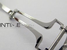 Santos de Cartier 40mm SS/Cer GF 1:1 Best Edition White Dial on Blue Rubber Strap MIYOTA 9015